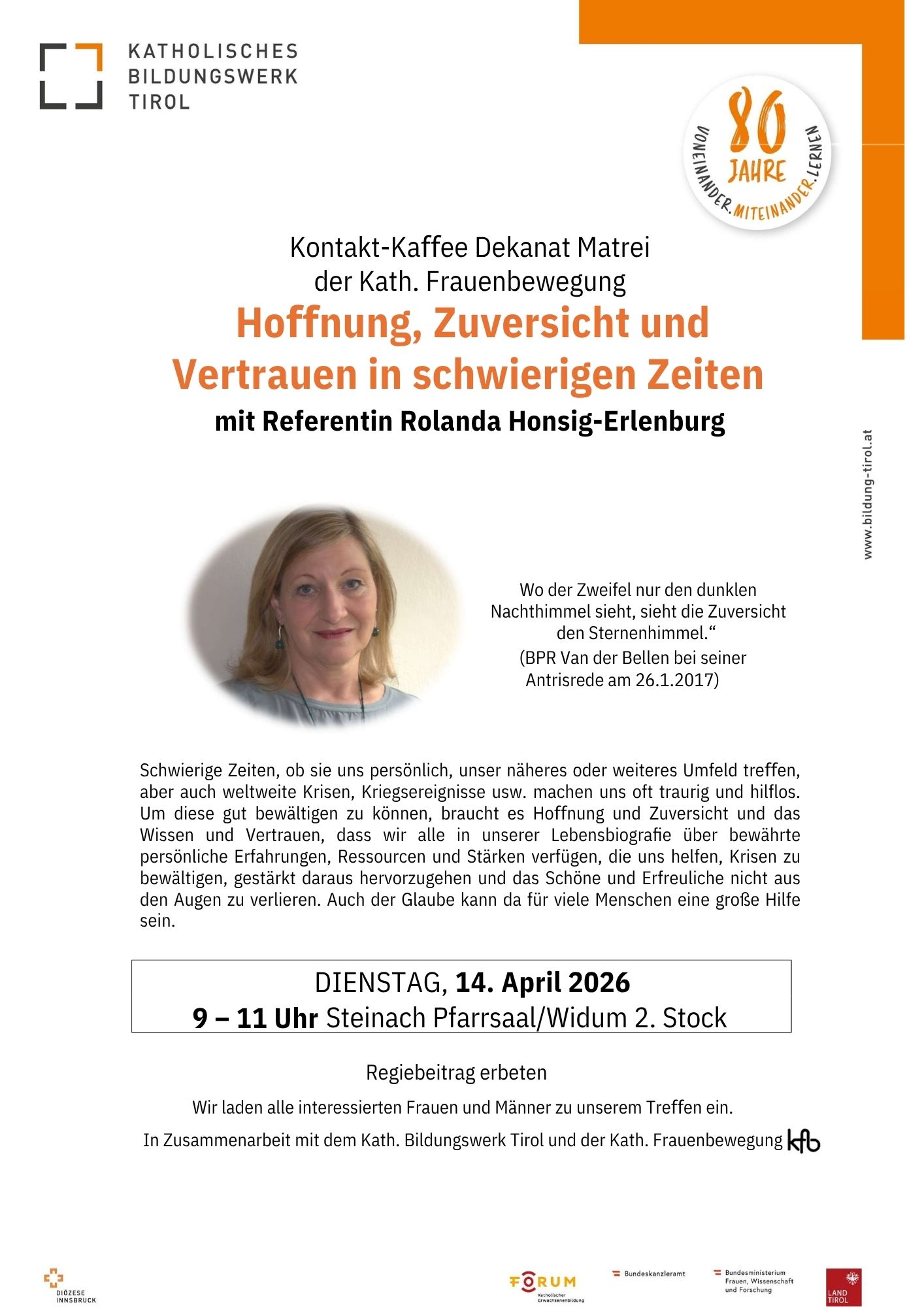 2026 04 14 Kontaktkaffee Steinach